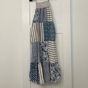 Dark blue target maxi dress